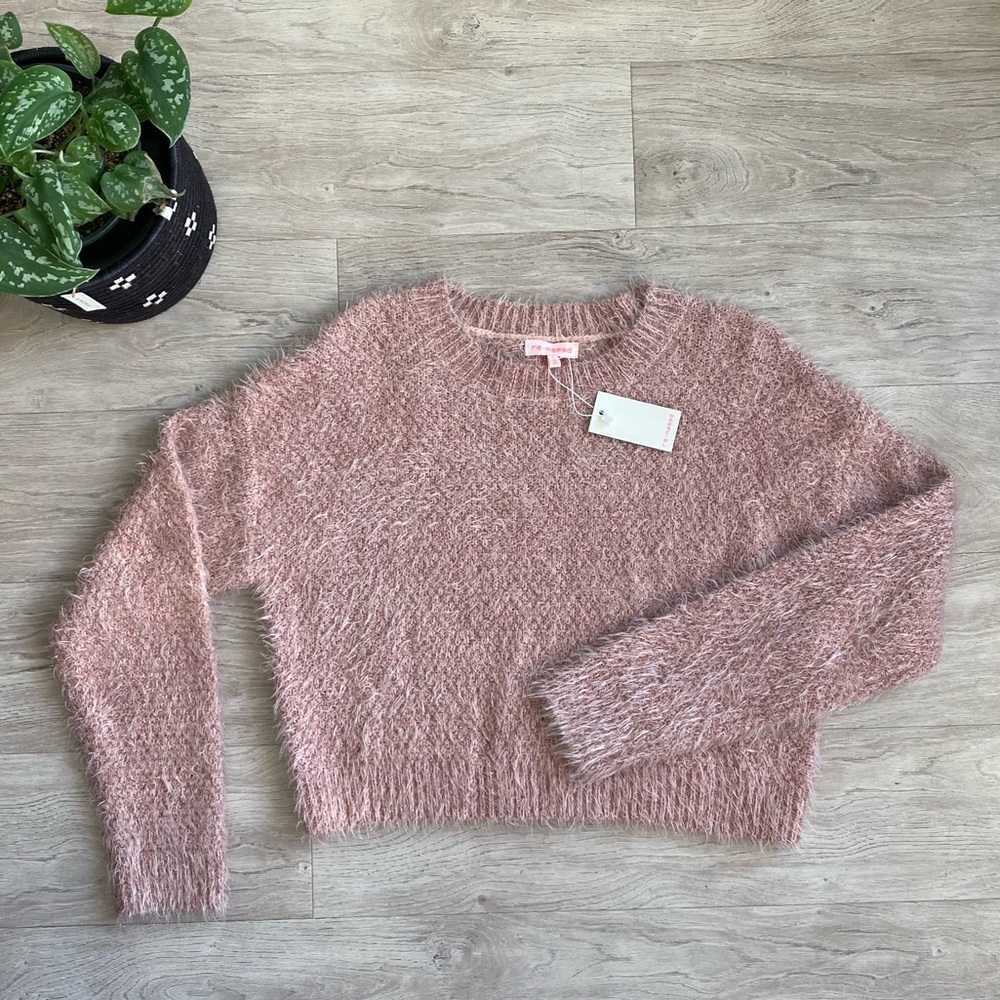 Pink Crop Sweater